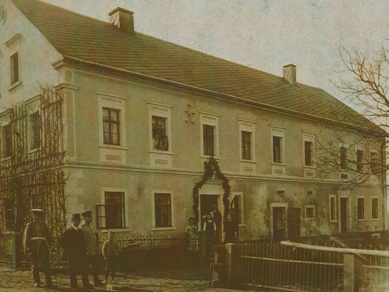 Historische Ansicht des Gutshof Doberschau.